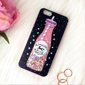 NWT iPhone 6 6s Unicorn Water Glitter Phone Case